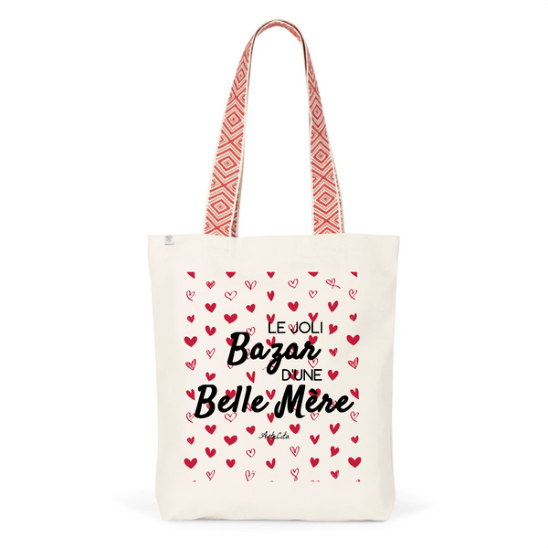 Tote Bag Premium - Le joli Bazar d'une Belle Mère - 2 Coloris - Durable - Cadeau Personnalisable - Cadeaux-Positifs.com -Unique-Rouge-