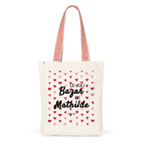 Tote Bag Premium - Le joli Bazar de Mathilde - 2 Coloris - Cadeau Durable - Cadeau Personnalisable - Cadeaux-Positifs.com -Unique-Rouge-