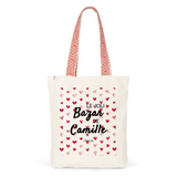 Tote Bag Premium - Le joli Bazar de Camille - 2 Coloris - Durable - Cadeau Personnalisable - Cadeaux-Positifs.com -Unique-Rouge-