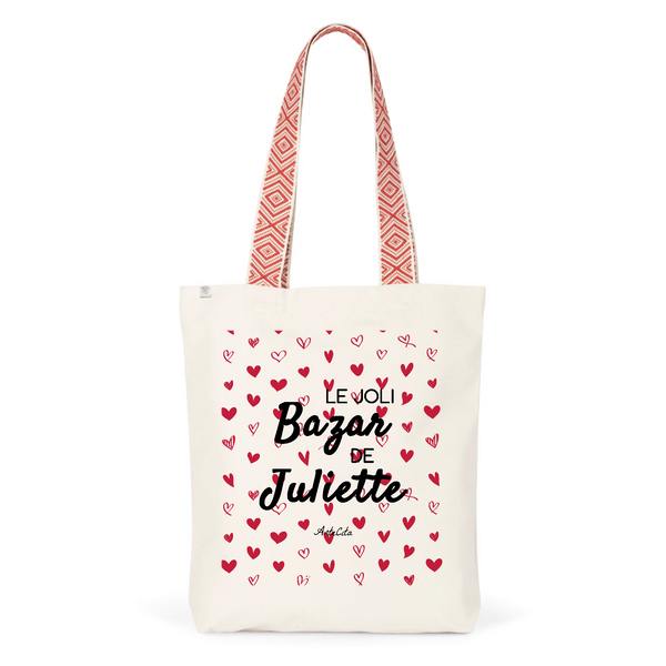 Tote Bag Premium - Le joli Bazar de Juliette - 2 Coloris - Durable - Cadeau Personnalisable - Cadeaux-Positifs.com -Unique-Rouge-