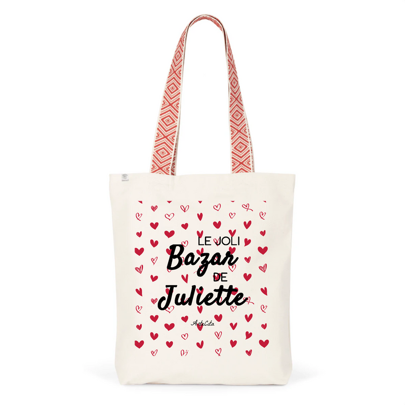 Cadeau anniversaire : Tote Bag Premium - Le joli Bazar de Juliette - 2 Coloris - Durable - Cadeau Personnalisable - Cadeaux-Positifs.com -Unique-Rouge-