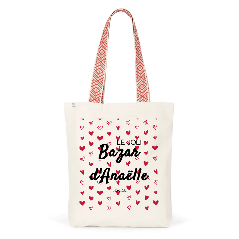 Cadeau anniversaire : Tote Bag Premium - Le joli Bazar d'Anaëlle - 2 Coloris - Durable - Cadeau Personnalisable - Cadeaux-Positifs.com -Unique-Rouge-