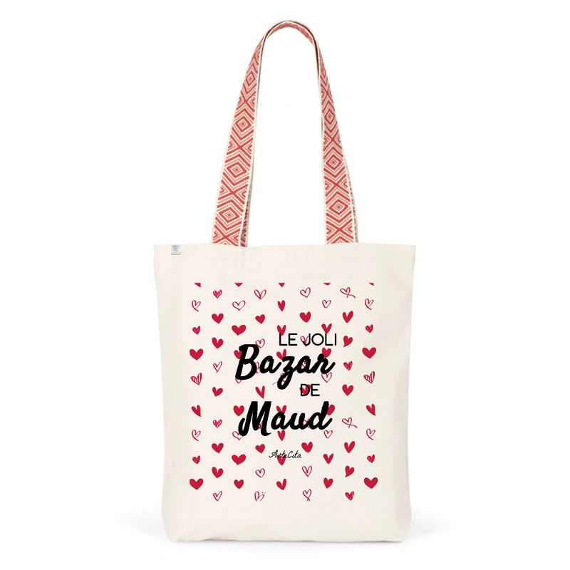 Cadeau anniversaire : Tote Bag Premium - Le joli Bazar de Maud - 2 Coloris - Durable - Cadeau Personnalisable - Cadeaux-Positifs.com -Unique-Rouge-