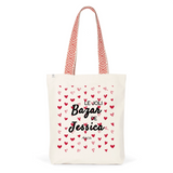 Tote Bag Premium - Le joli Bazar de Jessica - 2 Coloris - Durable - Cadeau Personnalisable - Cadeaux-Positifs.com -Unique-Rouge-