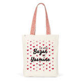 Tote Bag Premium - Le joli Bazar de Yasmine - 2 Coloris - Durable - Cadeau Personnalisable - Cadeaux-Positifs.com -Unique-Rouge-