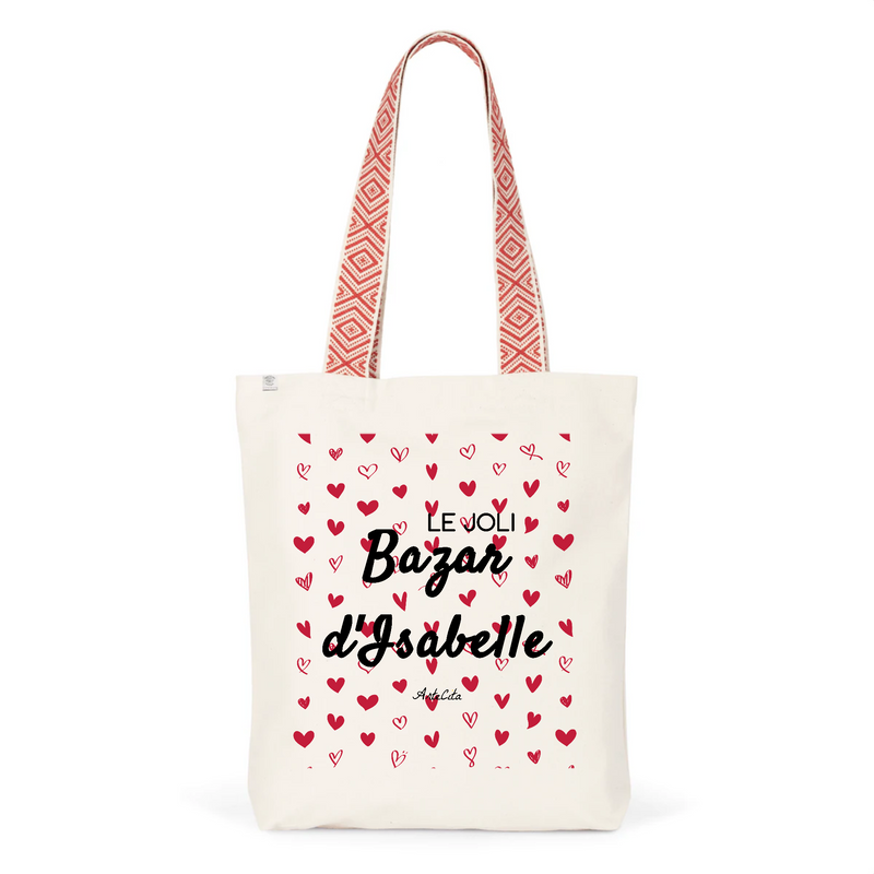 Cadeau anniversaire : Tote Bag Premium - Le joli Bazar d'Isabelle - 2 Coloris - Durable - Cadeau Personnalisable - Cadeaux-Positifs.com -Unique-Rouge-