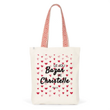 Tote Bag Premium - Le joli Bazar de Christelle - 2 Coloris - Durable - Cadeau Personnalisable - Cadeaux-Positifs.com -Unique-Rouge-