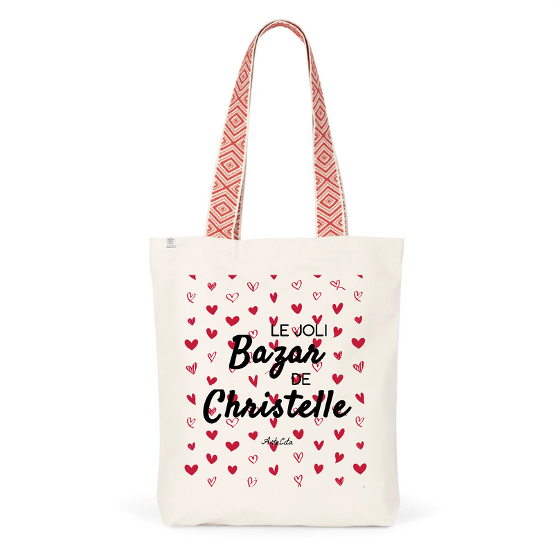 Cadeau anniversaire : Tote Bag Premium - Le joli Bazar de Christelle - 2 Coloris - Durable - Cadeau Personnalisable - Cadeaux-Positifs.com -Unique-Rouge-