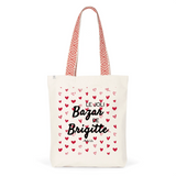 Tote Bag Premium - Le joli Bazar de Brigitte - 2 Coloris - Durable - Cadeau Personnalisable - Cadeaux-Positifs.com -Unique-Rouge-