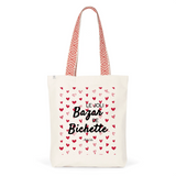 Tote Bag Premium - Le joli Bazar de Bichette - 2 Coloris - Durable - Cadeau Personnalisable - Cadeaux-Positifs.com -Unique-Rouge-