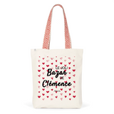 Tote Bag Premium - Le joli Bazar de Clémence - 2 Coloris - Durable - Cadeau Personnalisable - Cadeaux-Positifs.com -Unique-Rouge-