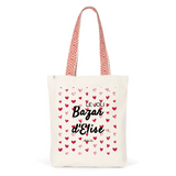 Tote Bag Premium - Le joli Bazar d'Elise - 2 Coloris - Durable - Cadeau Personnalisable - Cadeaux-Positifs.com -Unique-Rouge-