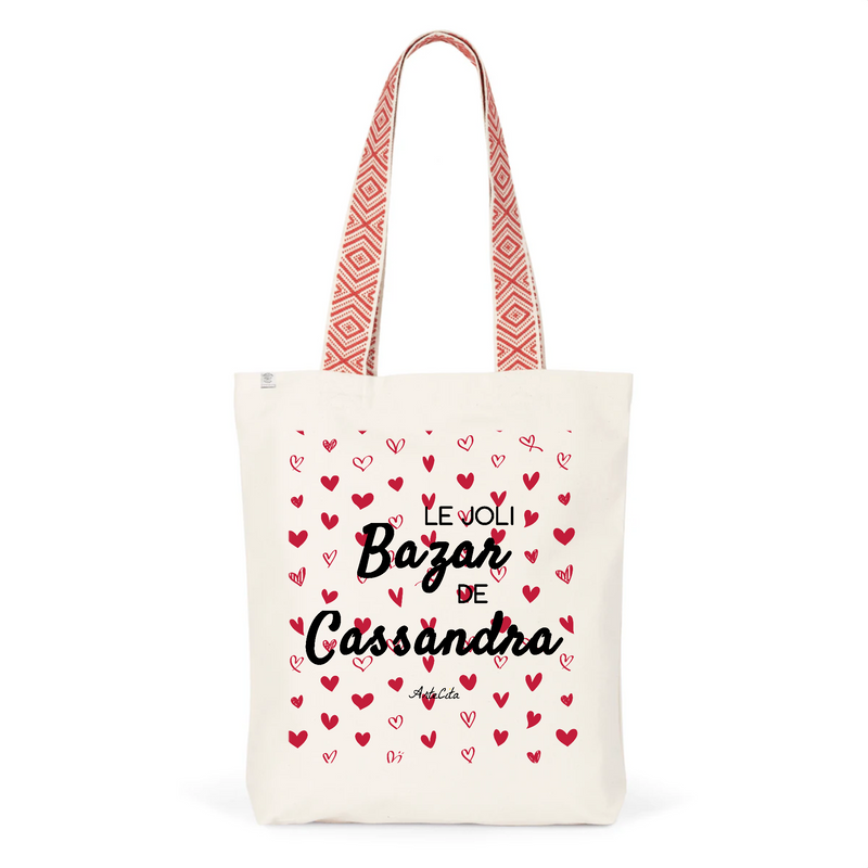 Cadeau anniversaire : Tote Bag Premium - Le joli Bazar de Cassandra - 2 Coloris - Durable - Cadeau Personnalisable - Cadeaux-Positifs.com -Unique-Rouge-