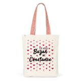 Tote Bag Premium - Le joli Bazar de Constance - 2 Coloris - Durable - Cadeau Personnalisable - Cadeaux-Positifs.com -Unique-Rouge-