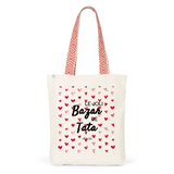Tote Bag Premium - Le joli Bazar de Tata - 2 Coloris - Durable - Cadeau Personnalisable - Cadeaux-Positifs.com -Unique-Rouge-
