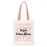 Tote Bag Premium - Le joli Bazar d'une Future Mamie - 2 Coloris - Durable - Cadeau Personnalisable - Cadeaux-Positifs.com -Unique-Rouge-