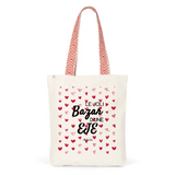 Tote Bag Premium - Le joli Bazar d'une EJE - 2 Coloris - Durable - Cadeau Personnalisable - Cadeaux-Positifs.com -Unique-Rouge-