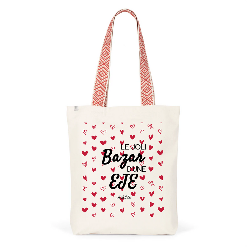 Cadeau anniversaire : Tote Bag Premium - Le joli Bazar d'une EJE - 2 Coloris - Durable - Cadeau Personnalisable - Cadeaux-Positifs.com -Unique-Rouge-
