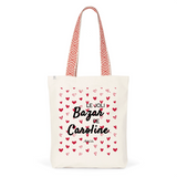 Tote Bag Premium - Le joli Bazar de Caroline - 2 Coloris - Durable - Cadeau Personnalisable - Cadeaux-Positifs.com -Unique-Rouge-