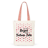 Tote Bag Premium - Le joli Bazar d'une Future Tata - 2 Coloris - Durable - Cadeau Personnalisable - Cadeaux-Positifs.com -Unique-Rouge-