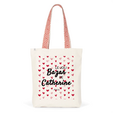 Tote Bag Premium - Le joli Bazar de Catherine - 2 Coloris - Durable - Cadeau Personnalisable - Cadeaux-Positifs.com -Unique-Rouge-