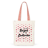Tote Bag Premium - Le joli Bazar de Ludivine - 2 Coloris - Durable - Cadeau Personnalisable - Cadeaux-Positifs.com -Unique-Rouge-