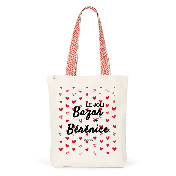 Tote Bag Premium - Le joli Bazar de Bérénice - 2 Coloris - Durable - Cadeau Personnalisable - Cadeaux-Positifs.com -Unique-Rouge-