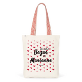 Tote Bag Premium - Le joli Bazar de Marianne - 2 Coloris - Durable - Cadeau Personnalisable - Cadeaux-Positifs.com -Unique-Rouge-