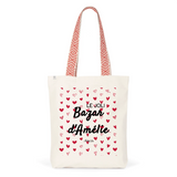 Tote Bag Premium - Le joli Bazar d'Amélie - 2 Coloris - Durable - Cadeau Personnalisable - Cadeaux-Positifs.com -Unique-Rouge-