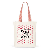 Tote Bag Premium - Le joli Bazar de Marie - 2 Coloris - Durable - Cadeau Personnalisable - Cadeaux-Positifs.com -Unique-Rouge-