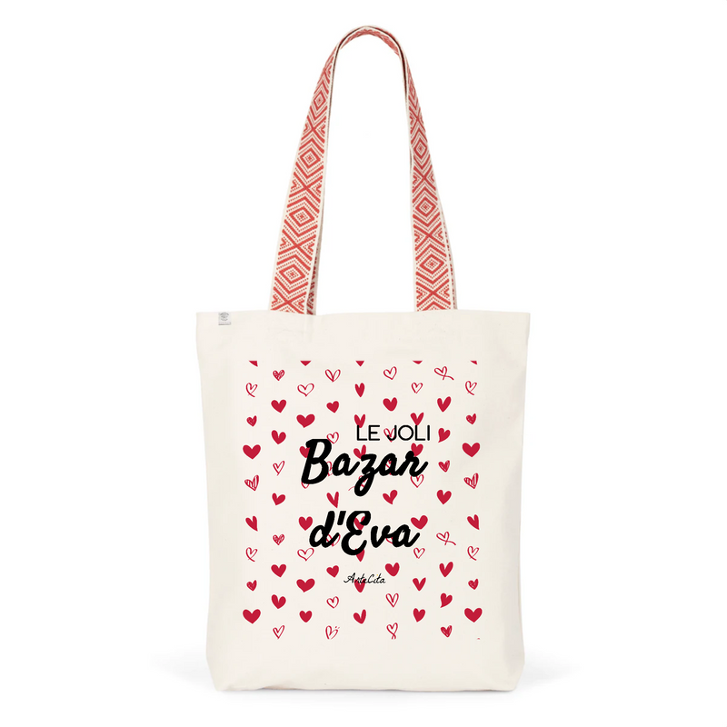 Cadeau anniversaire : Tote Bag Premium - Le joli Bazar d'Eva - 2 Coloris - Durable - Cadeau Personnalisable - Cadeaux-Positifs.com -Unique-Rouge-