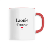 Mug - Léonie d'amour - 6 Coloris - Cadeau Original & Tendre - Cadeau Personnalisable - Cadeaux-Positifs.com -Unique-Rouge-