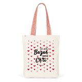 Tote Bag Premium - Le joli Bazar d'une Ch'ti - 2 Coloris - Durable - Cadeau Personnalisable - Cadeaux-Positifs.com -Unique-Rouge-