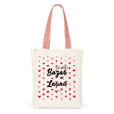 Tote Bag Premium - Le joli Bazar de Laura - 2 Coloris - Durable - Cadeau Personnalisable - Cadeaux-Positifs.com -Unique-Rouge-