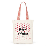 Tote Bag Premium - Le joli Bazar d'Ambre - 2 Coloris - Durable - Cadeau Personnalisable - Cadeaux-Positifs.com -Unique-Rouge-
