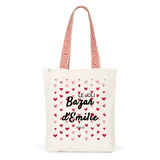 Tote Bag Premium - Le joli Bazar d'Emilie - 2 Coloris - Durable - Cadeau Personnalisable - Cadeaux-Positifs.com -Unique-Rouge-