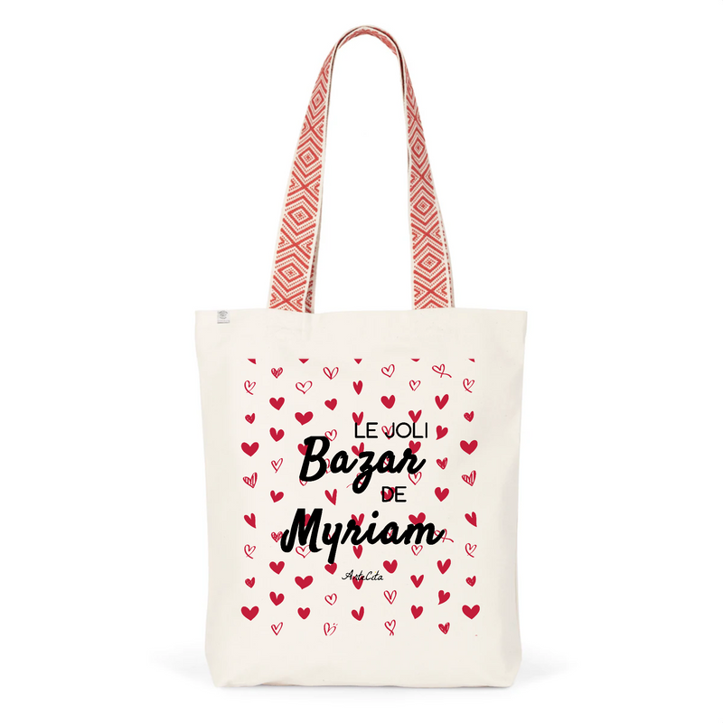 Cadeau anniversaire : Tote Bag Premium - Le joli Bazar de Myriam - 2 Coloris - Durable - Cadeau Personnalisable - Cadeaux-Positifs.com -Unique-Rouge-