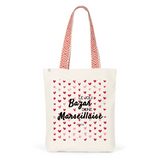 Tote Bag Premium - Le joli Bazar d'une Marseillaise - 2 Coloris - Durable - Cadeau Personnalisable - Cadeaux-Positifs.com -Unique-Rouge-