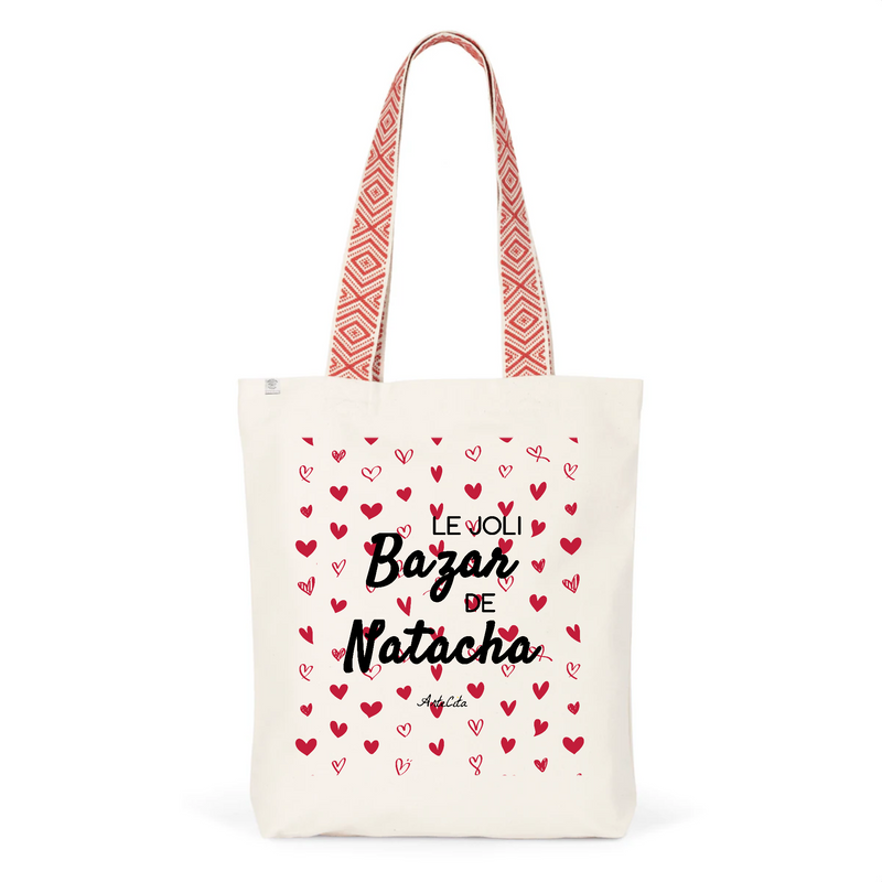 Cadeau anniversaire : Tote Bag Premium - Le joli Bazar de Natacha - 2 Coloris - Durable - Cadeau Personnalisable - Cadeaux-Positifs.com -Unique-Rouge-