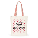 Tote Bag Premium - Le joli Bazar d'une Mère Poule - 2 Coloris - Durable - Cadeau Personnalisable - Cadeaux-Positifs.com -Unique-Rouge-