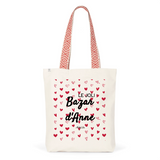 Tote Bag Premium - Le joli Bazar d'Anne - 2 Coloris - Durable - Cadeau Personnalisable - Cadeaux-Positifs.com -Unique-Rouge-