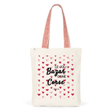Tote Bag Premium - Le joli Bazar d'une Corse - 2 Coloris - Durable - Cadeau Personnalisable - Cadeaux-Positifs.com -Unique-Rouge-