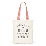Tote Bag Premium - Joséphine est trop Géniale - 2 Coloris - Durable - Cadeau Personnalisable - Cadeaux-Positifs.com -Unique-Rouge-