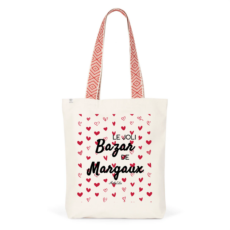 Cadeau anniversaire : Tote Bag Premium - Le joli Bazar de Margaux - 2 Coloris - Durable - Cadeau Personnalisable - Cadeaux-Positifs.com -Unique-Rouge-
