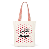 Tote Bag Premium - Le joli Bazar de Margot - 2 Coloris - Durable - Cadeau Personnalisable - Cadeaux-Positifs.com -Unique-Rouge-