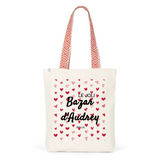 Tote Bag Premium - Le joli Bazar d'Audrey - 2 Coloris - Durable - Cadeau Personnalisable - Cadeaux-Positifs.com -Unique-Rouge-