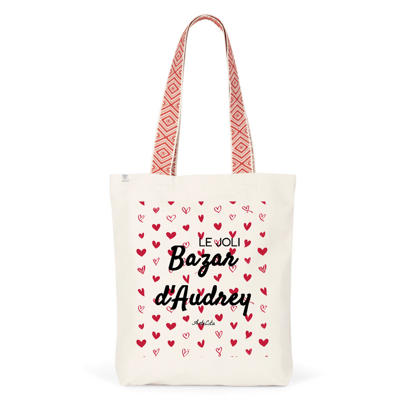Cadeau anniversaire : Tote Bag Premium - Le joli Bazar d'Audrey - 2 Coloris - Durable - Cadeau Personnalisable - Cadeaux-Positifs.com -Unique-Rouge-