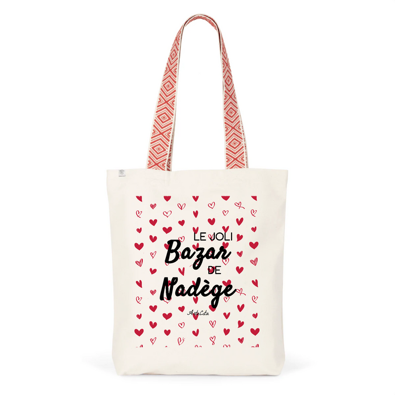 Cadeau anniversaire : Tote Bag Premium - Le joli Bazar de Nadège - 2 Coloris - Durable - Cadeau Personnalisable - Cadeaux-Positifs.com -Unique-Rouge-