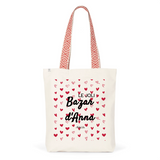 Tote Bag Premium - Le joli Bazar d'Anna - 2 Coloris - Cadeau Durable - Cadeau Personnalisable - Cadeaux-Positifs.com -Unique-Rouge-