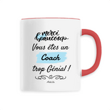Mug - Merci vous êtes un Coach trop Génial - 6 Coloris - Unique - Cadeau Personnalisable - Cadeaux-Positifs.com -Unique-Rouge-